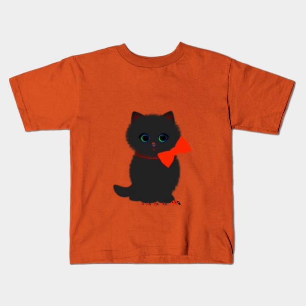 Cat kit # 1. Kids T-Shirt by Beta Volantis